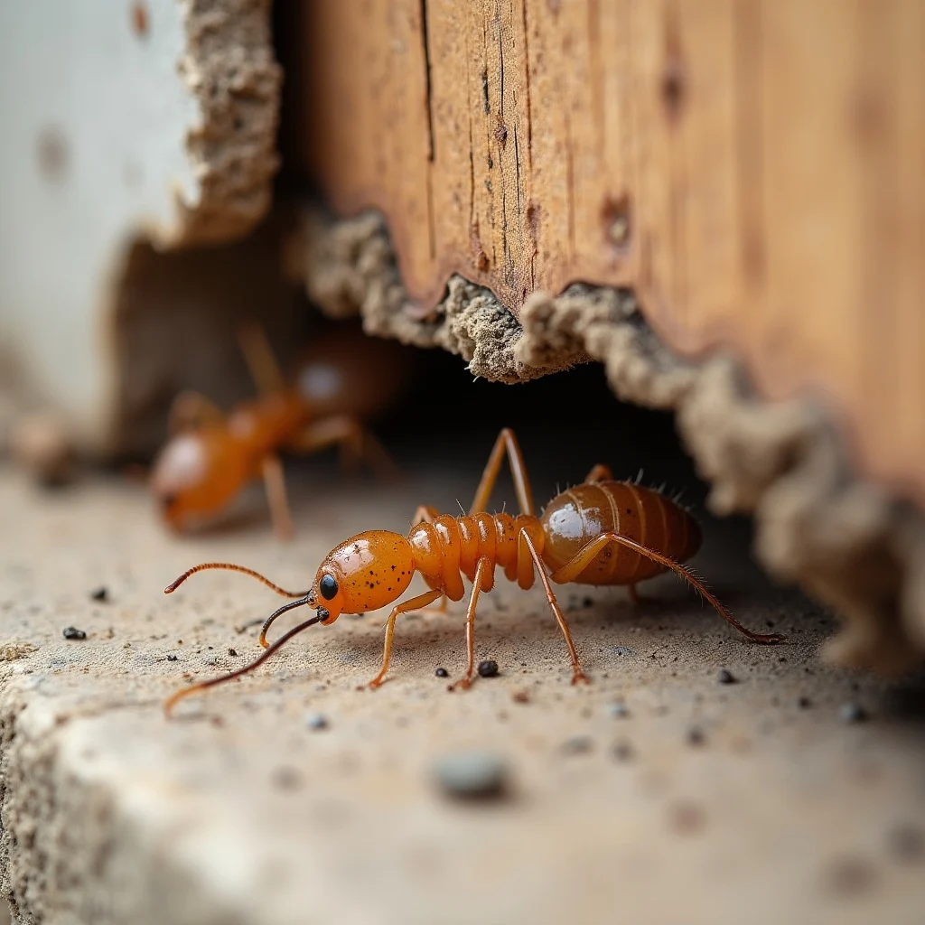 Post-construction termite treatment work at occupied property